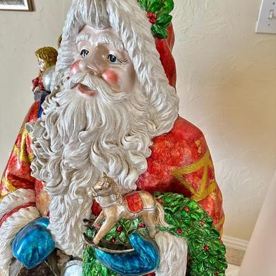 Christopher Radko - RARE - Large Santa - fiberglass 4' tall !!