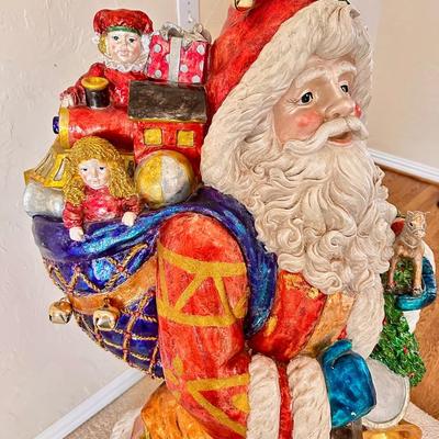 Christopher Radko - RARE - Large Santa - fiberglass 4' tall !!