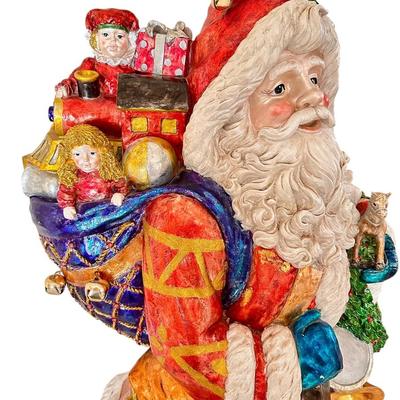 Christopher Radko - RARE - Large Santa - fiberglass 4' tall !!
