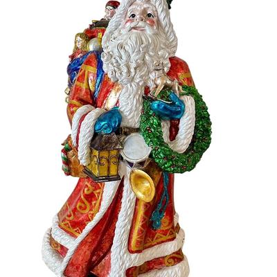 Christopher Radko - RARE - Large Santa - fiberglass 4' tall !!