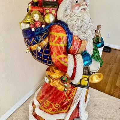 Christopher Radko - RARE - Large Santa - fiberglass 4' tall !!