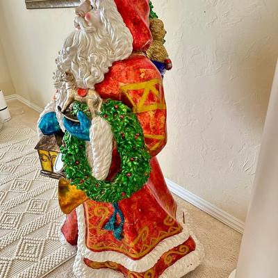 Christopher Radko - RARE - Large Santa - fiberglass 4' tall !!