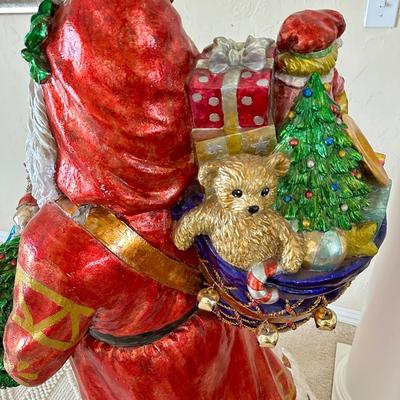 Christopher Radko - RARE - Large Santa - fiberglass 4' tall !!
