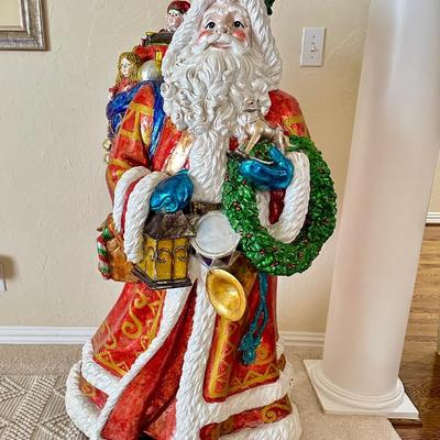 Christopher Radko - RARE - Large Santa - fiberglass 4' tall !!