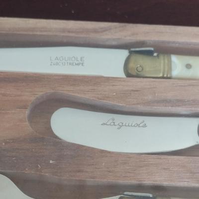 Laguiole France Three Piece Cheese Knife Set- New in Box