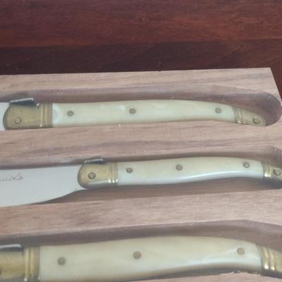 Laguiole France Three Piece Cheese Knife Set- New in Box