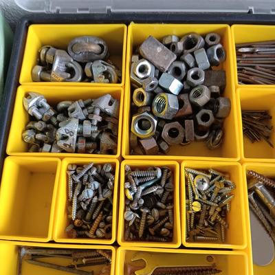 HARDWARE IN PORTABLE ORGANIZER PLUS EXTRA HARDWARE