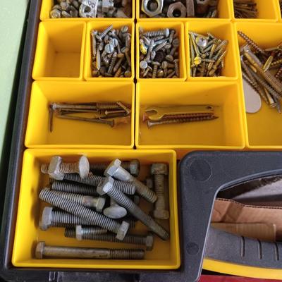 HARDWARE IN PORTABLE ORGANIZER PLUS EXTRA HARDWARE