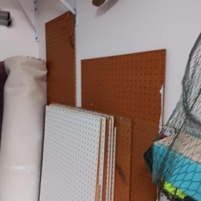 SEVERAL PIECES OF PEG BOARD MOST ARE 24 X 48
