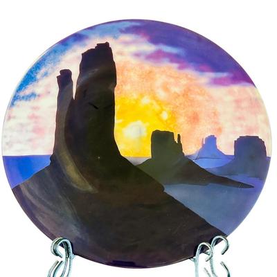 Art - Studio Glass Plate - Western Sky