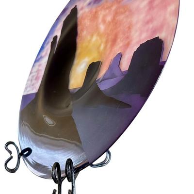 Art - Studio Glass Plate - Western Sky