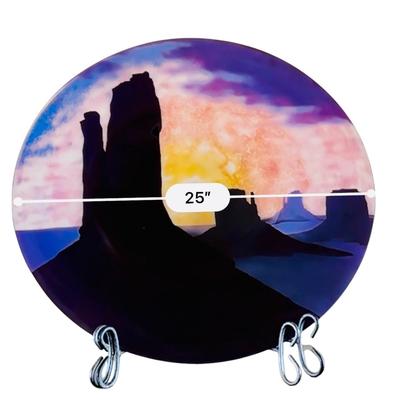 Art - Studio Glass Plate - Western Sky