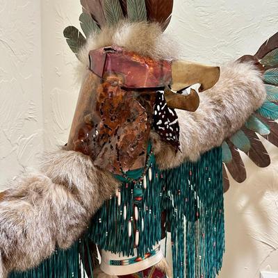 Art - Hallway - Native American XLarge Kachina on drum