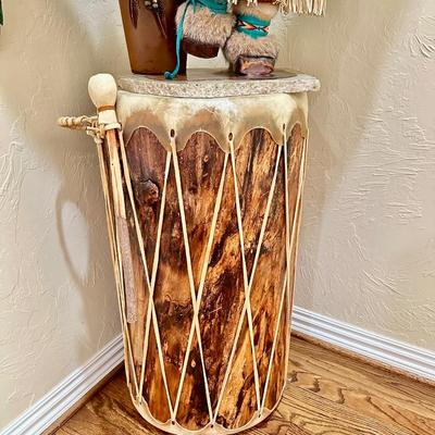Art - Hallway - Native American XLarge Kachina on drum