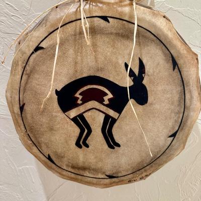 Art - Native American Painting by Millie Werfield + & drum