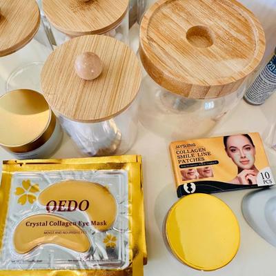 Master Bathroom - Personal Care Lot 2- Bamboo & mirror + more