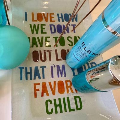 Master Bathroom - Personal Care Lot 3 - Turquoise & Gold