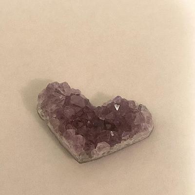 Heart Shaped Amethyst Piece 79.90 Carat