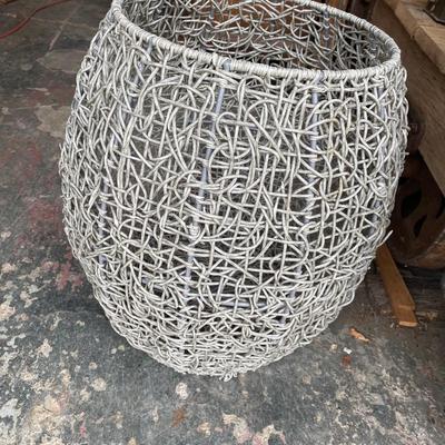 Spaghetti wrapped large Basket 16" high