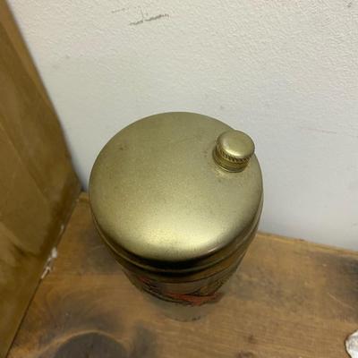 Pheasant Cocktail Shaker Brass and Glass