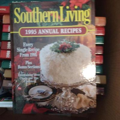 Assortment of Books- Southern Living Annual Recipes