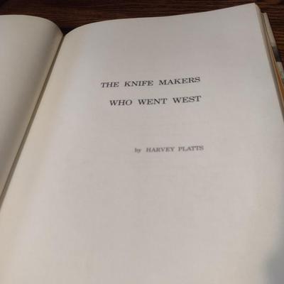 First Edition Hardback Copy of 'The Knife Makers Who Went West' by Harvey Platts and Two Official Price Guides
