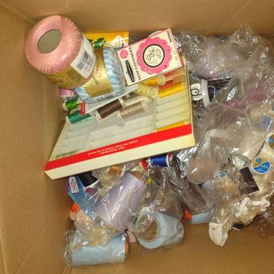 Large Collection of Thread and Sewing Goods- Includes Woolly Nylon