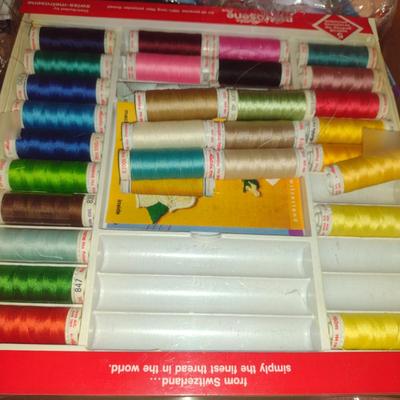 Large Collection of Thread and Sewing Goods- Includes Woolly Nylon