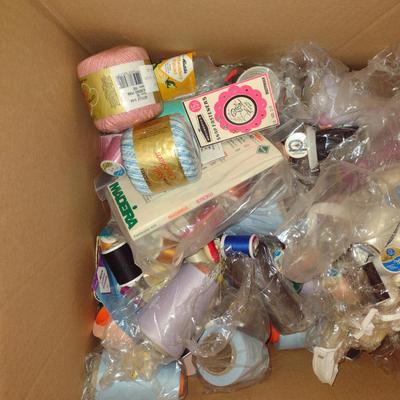 Large Collection of Thread and Sewing Goods- Includes Woolly Nylon