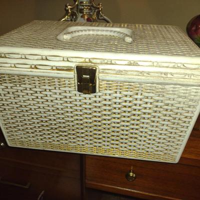 Vintage Sewing Box with Contents