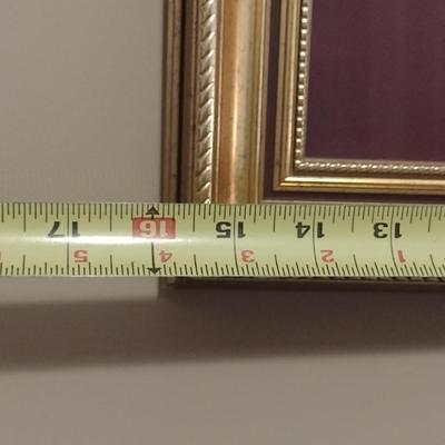 Painting by Local Artist- Framed Under Glass- Approx 16" x 17 1/4"