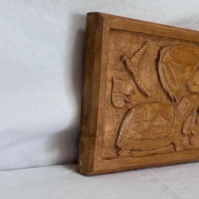 Marion Kaminkow Wood Carving Art "Pond Life" (LR-DZ)
