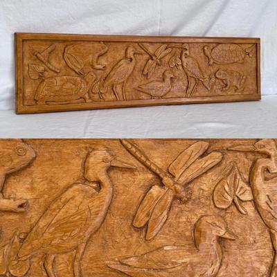 Marion Kaminkow Wood Carving Art "Pond Life" (LR-DZ)