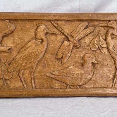 Marion Kaminkow Wood Carving Art "Pond Life" (LR-DZ)