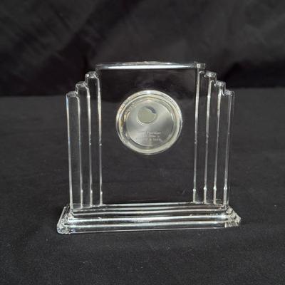 Waterford Metropolitan Crystal Desktop Clock (LR-DZ)