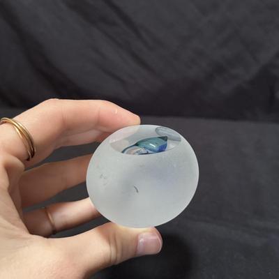 Artcristal Bohemia Thrice Handcut Glass Egg Paperweight (LR-DZ)