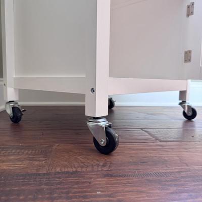 Rolling Kitchen Island w/ Single Door Cabinet (K-DZ)