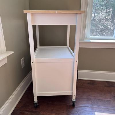Rolling Kitchen Island w/ Single Door Cabinet (K-DZ)