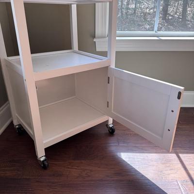 Rolling Kitchen Island w/ Single Door Cabinet (K-DZ)