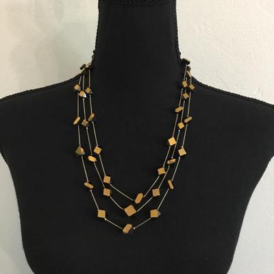 Cold-water creek gold multi layer necklace