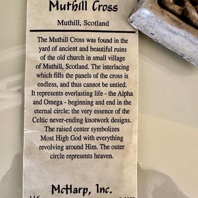 Art - Still Life by Timothy Rice + Decor -Celtic Cross, & Carved Wood Elephant
