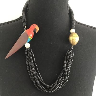 Parrot Mid Century Statement Necklace