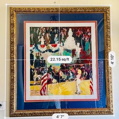Art - Leroy Neiman - President's Birthday Party - Limited Serigraph 329/600