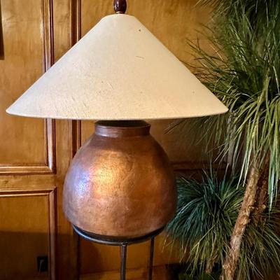 Decor - Family Room - Pair of Lamps & large faux tree