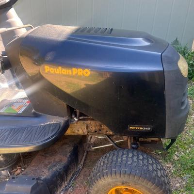 Poulan Pro Riding Lawn Mower — 54in. Cutting Width, 22 HP