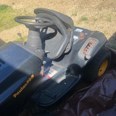 Poulan Pro Riding Lawn Mower — 54in. Cutting Width, 22 HP
