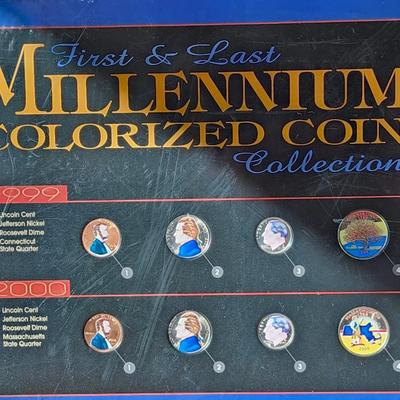 First and Last Millenium Colorized Coin