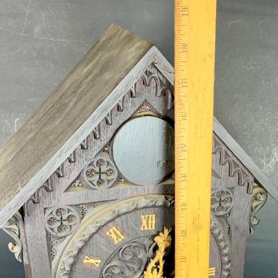 LOT 226: Antique Mechanical Mantel Cuckoo Clock