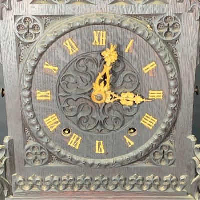 LOT 226: Antique Mechanical Mantel Cuckoo Clock