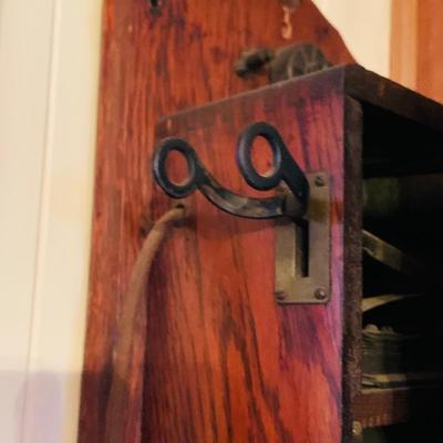 LOT227: Antique Early 20th Centrury Chicago Telephone Supply Company Wood Wall Crank Telephone